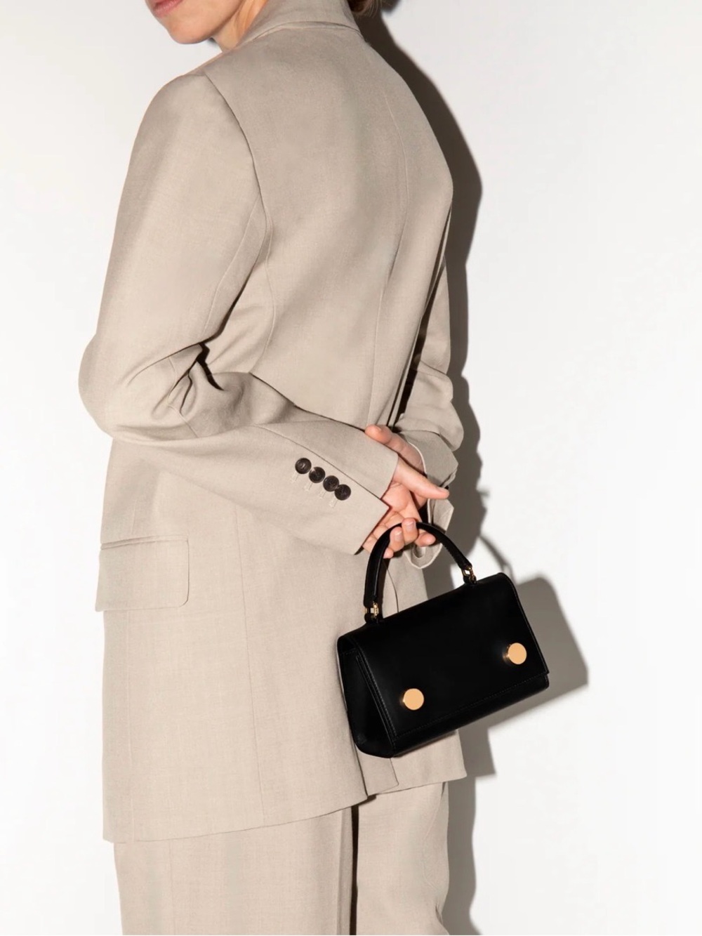 RSVP Paris Munchkin Black leather bag - Picture 3 of 16